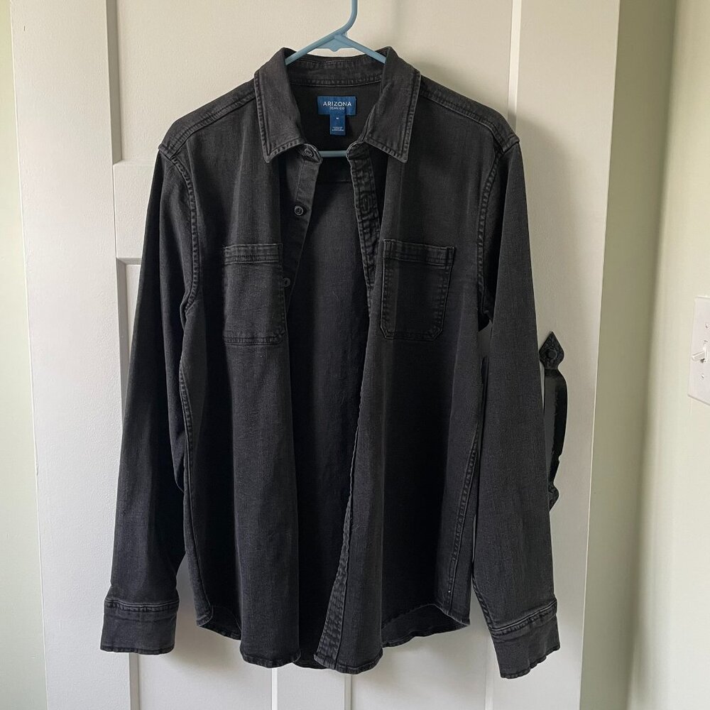 NWT Black Denim Shirt